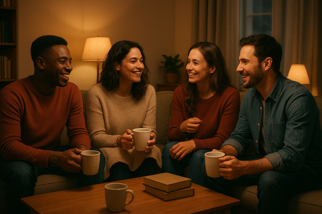 Friends Sharing Their Stories